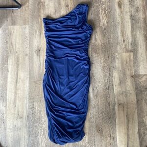 One Shoulder Midi Dress